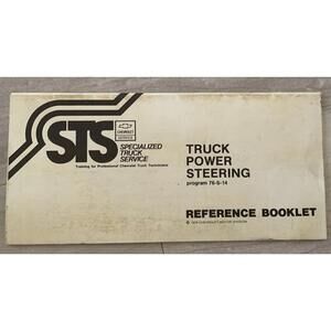 Chevrolet Truck Power Steering STS Reference Booklet - Vintage 1976 76-S-14